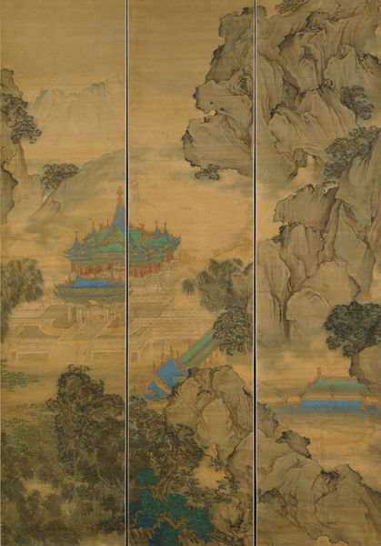 袁江 骊山避暑图