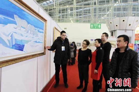 油画展览现场 王栋梁 摄