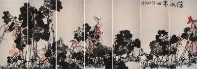 《盛世荷风》崔如琢3.62米×11米吴文君供图